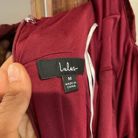 Lulu’s burgundy dress, brand new never worn. - Picture 6 of 7